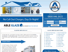 Tablet Screenshot of able-glaze.co.uk
